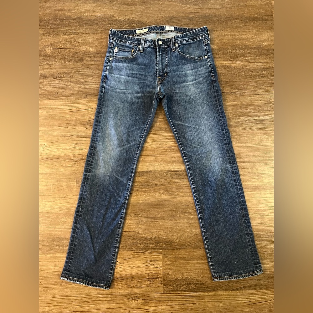 AG Adriano Goldschmied Jeans Mens 32 Blue The Matchbox Slim Straight Leg E16